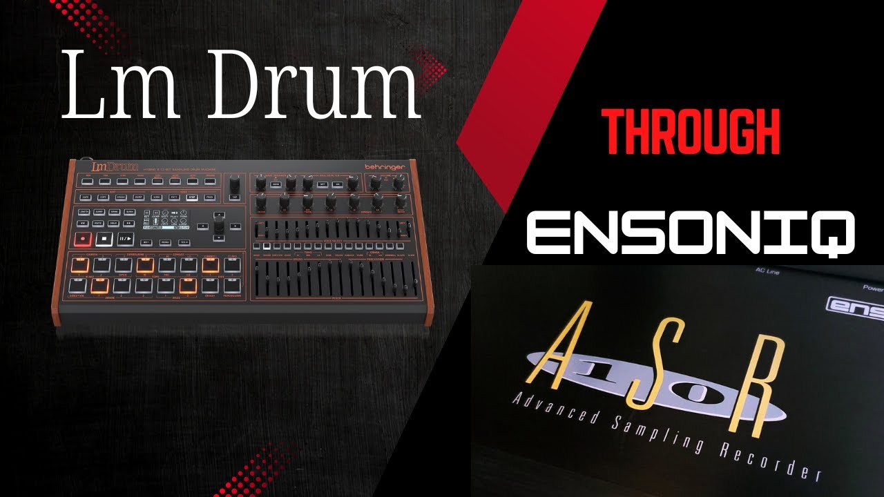 Behringer LM Drum Processed by Ensoniq ASR-10 is 80s Magic!