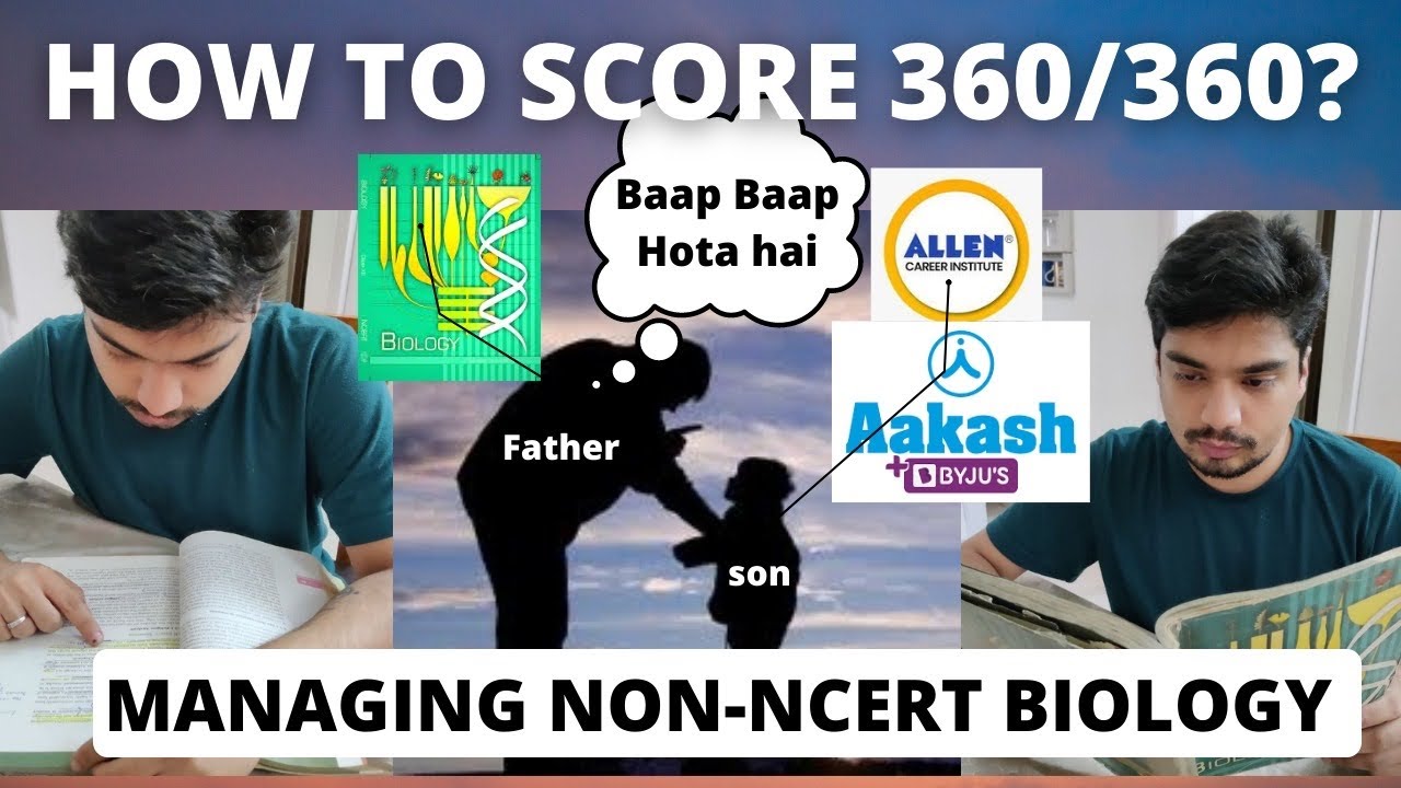 Score 360/360 in Biology- NCERT and extra NCERT in Allen/Aakash- how to manage! #allen #neet2023