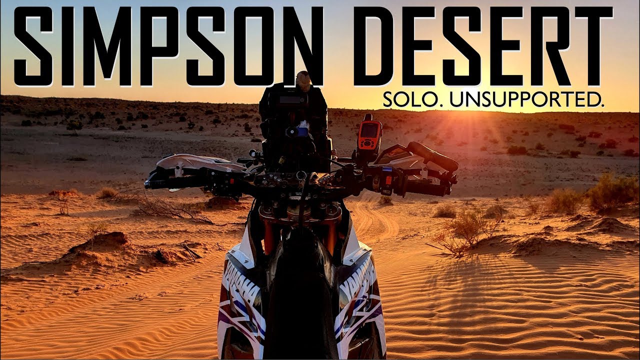 Simpson Desert 🌵 Solo. Unsupported. 🛴  #motorcycle #adventure #rider