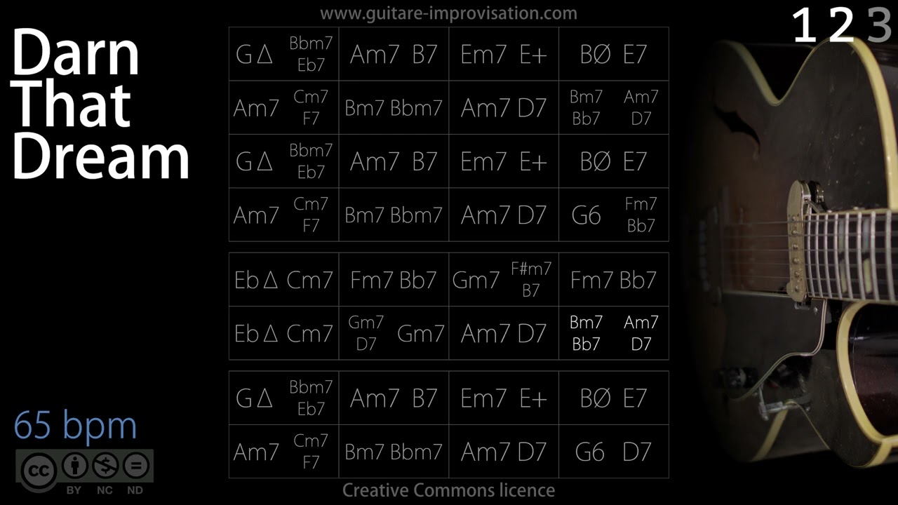 Darn That Dream (Jazz/Ballad feel) 65 bpm : Backing Track