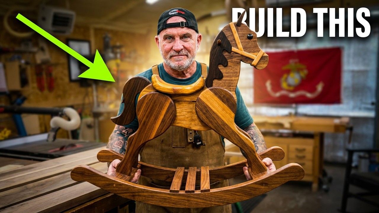 DIY Walnut Rocking Horse Build – Family Traditions Heirloom Project