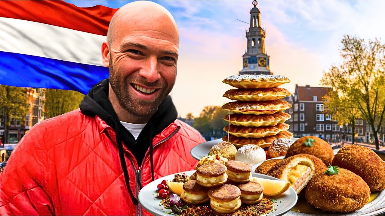 100 Hours in Netherlands!! 🇳🇱 Dutch Amsterdam Food Tour!!