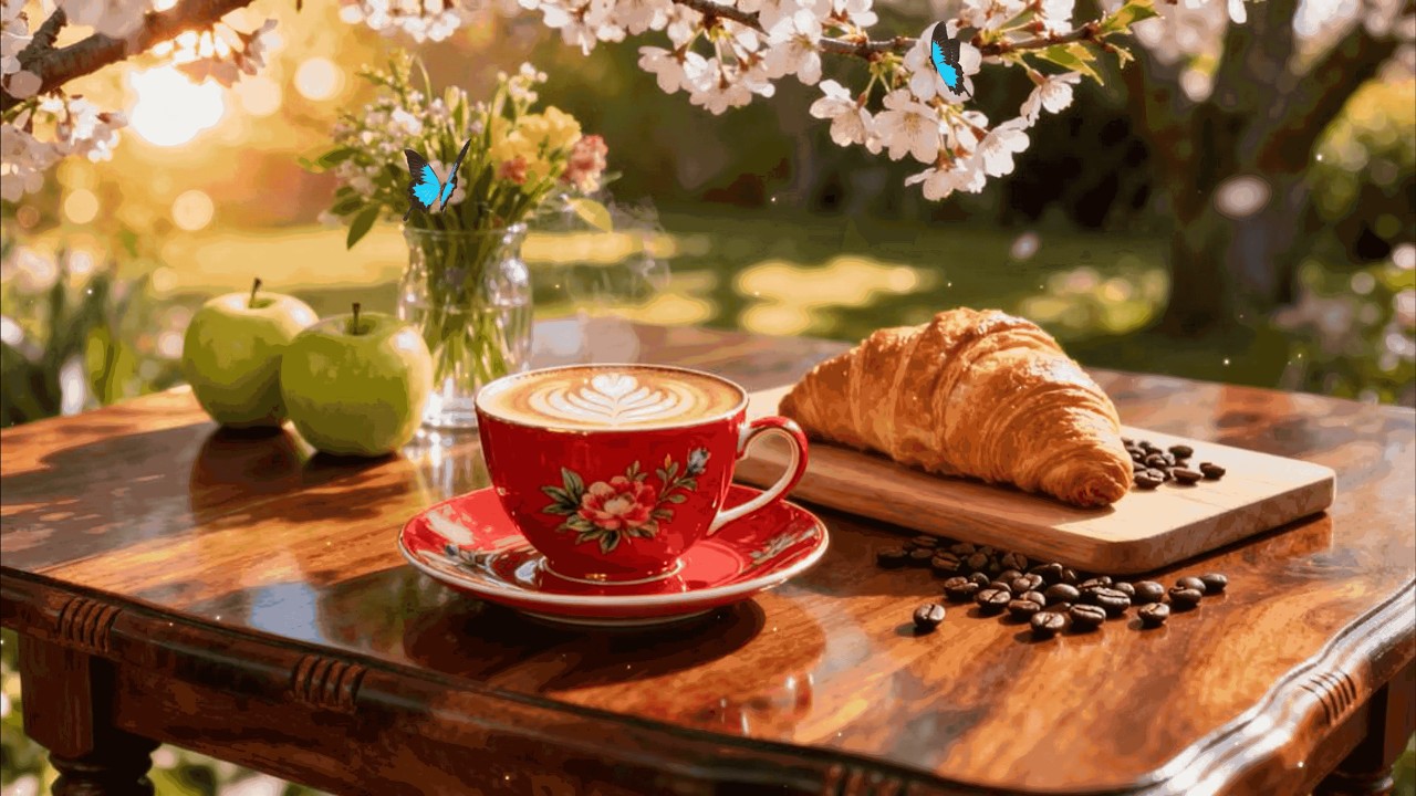 Happy March Morning Jazz ☕ Sweet Bossa Nova & Coffee Shop Jazz Music for Positive Mood