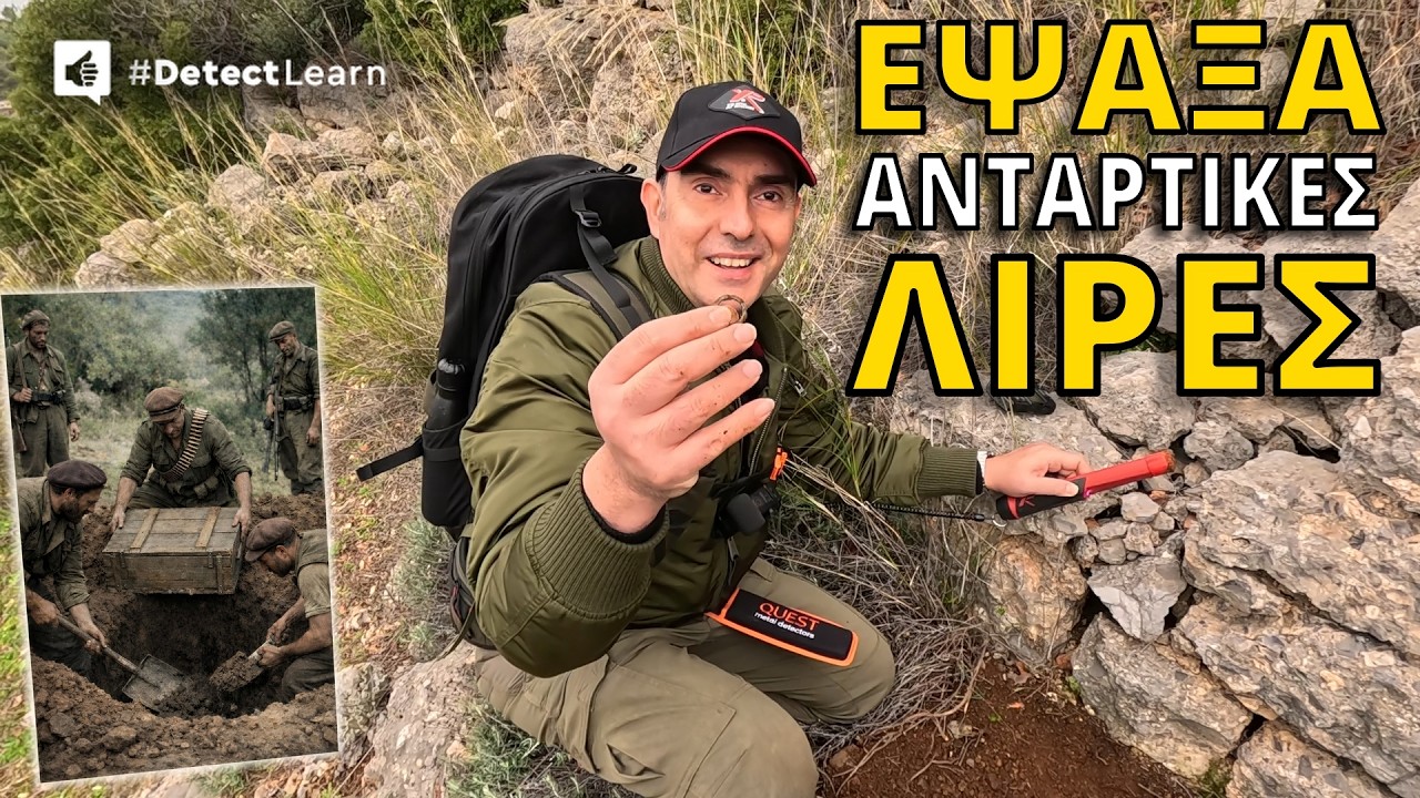 ΕΨΑΞΑ ΧΡΥΣΕΣ ΛΙΡΕΣ σε ΑΝΤΑΡΤΙΚΟ ΠΕΡΑΣΜΑ | XP DEUS KYRITSIS Team #DetectLearn