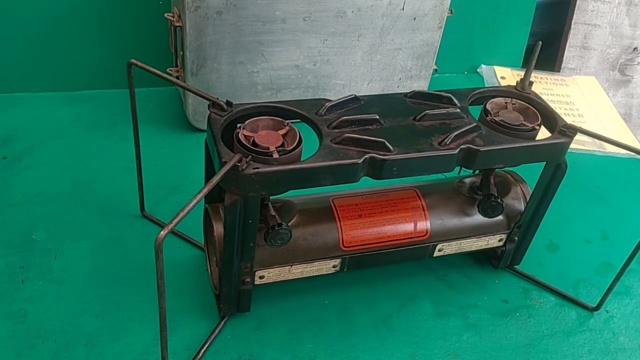 Coleman　523　メディカル2バーナーストーブ　点火しました。