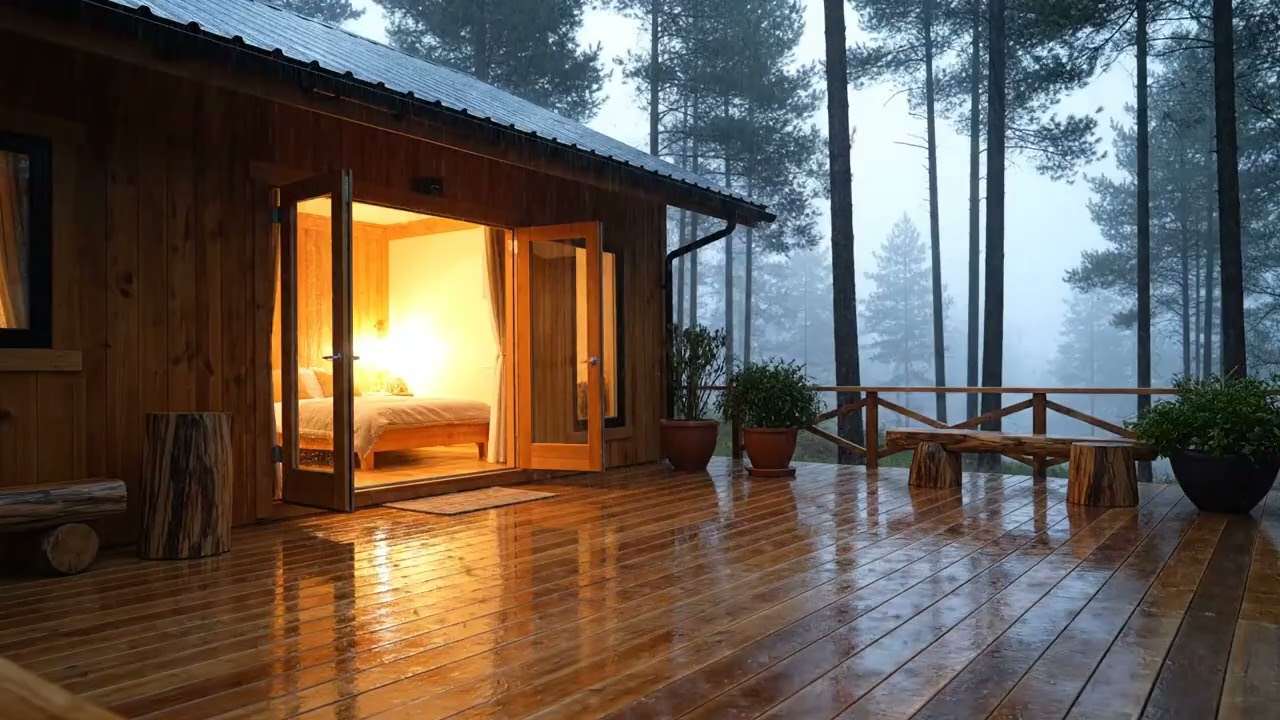 Gentle Rain Sounds to End the Day Peacefully