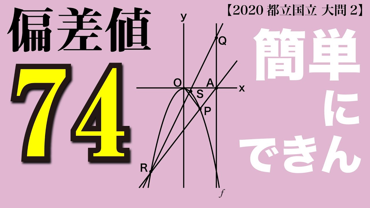 迫田悩んでます。。。 【2020年 都立国立高校 大問2】【高校入試 数学】