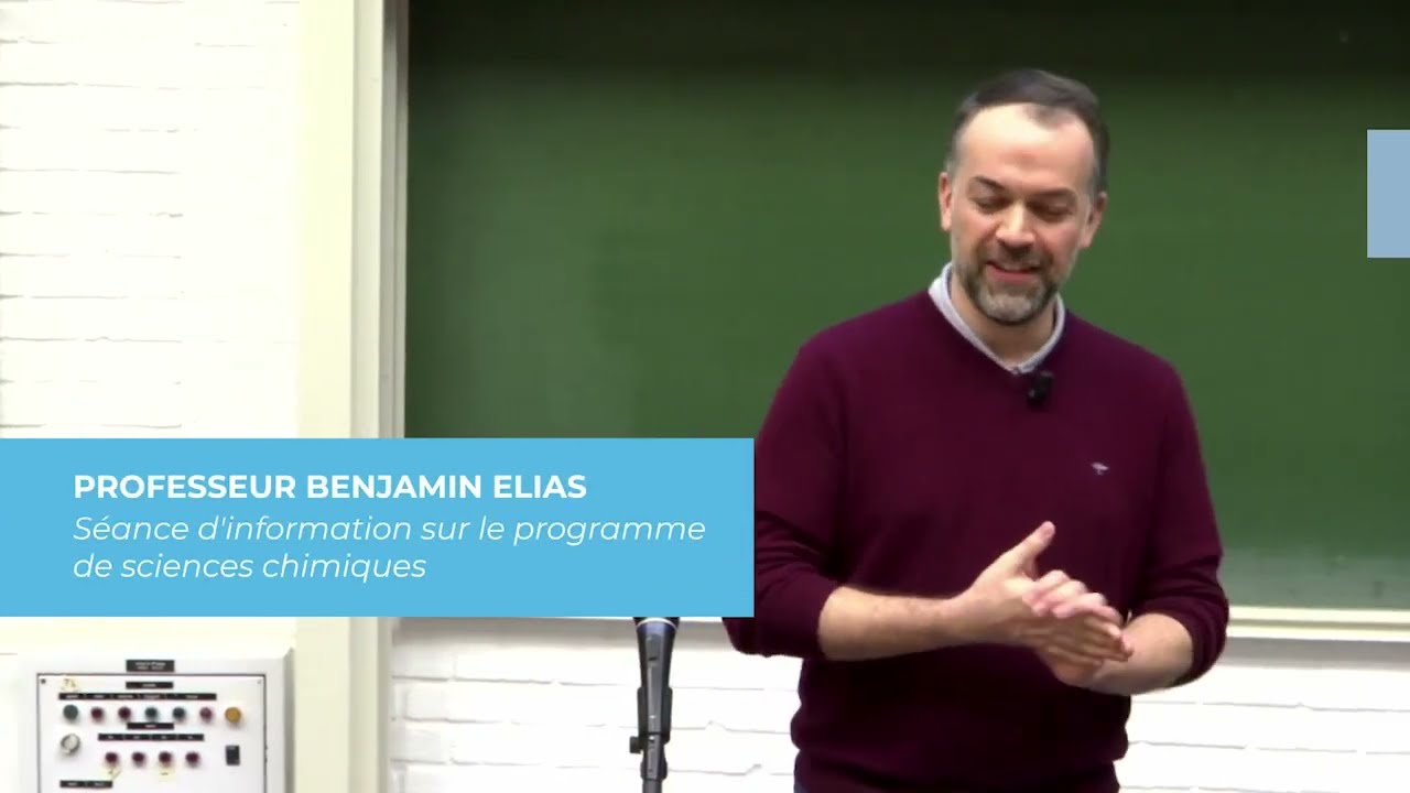 Présentation des études de sciences chimiques