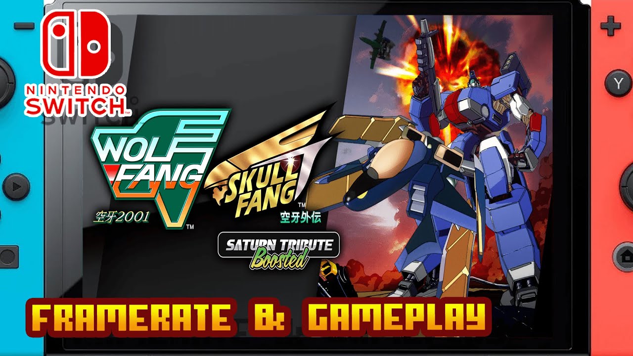 WolfFang 空牙2001 SkullFang 空牙外伝 Saturn Tribute Boosted - (Nintendo Switch) - Framerate & Gameplay