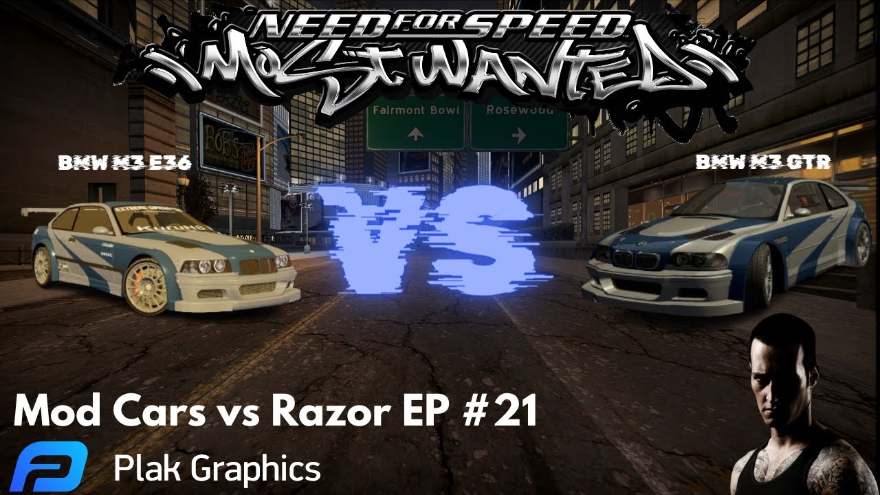 BMW M3 E36 VS BMW M3 GTR & Final Pursuit | NFS Most Wanted - Plak Graphics