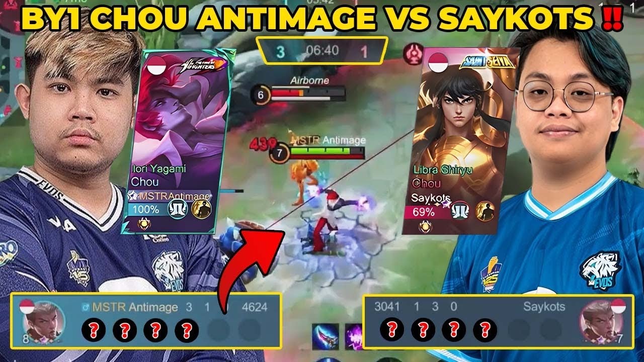 AKHIRNYA UPLOAD KONTEN LAGI ‼️ BY1 CHOU ANTIMAGE VS SAYKOTS | - Mobile Legends