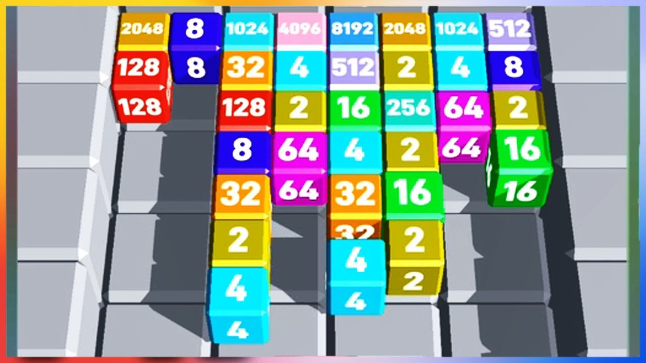 Chaine Cube Merge Tetris 2048 - Gameplay Walkthrough