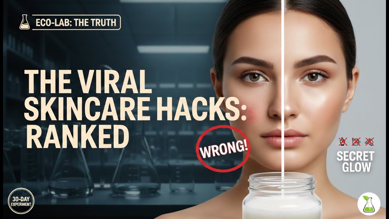 Lab30: I Tested 5 Viral Skincare Hacks (30 Day Results) 🔬