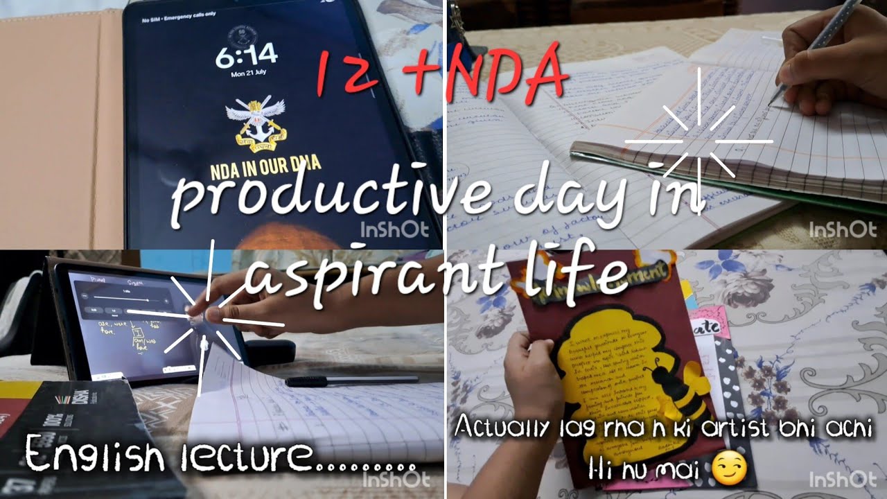 Productive day in Aspirant life |managing 12 +Nda 💪  prepration kaisi h ?|