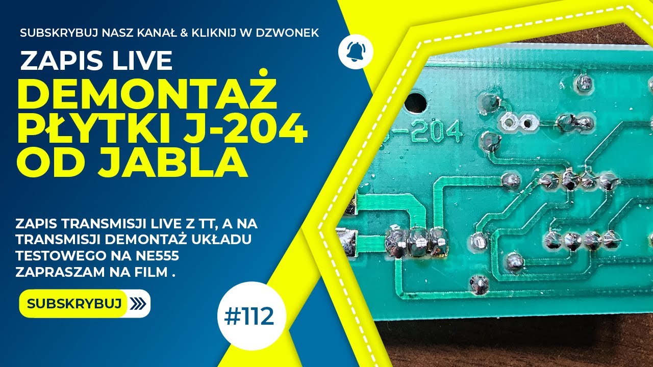 Demontaż zestawu Jabel J-204 z testowego układu #electronic #diy #diyprojects #elektronika #service