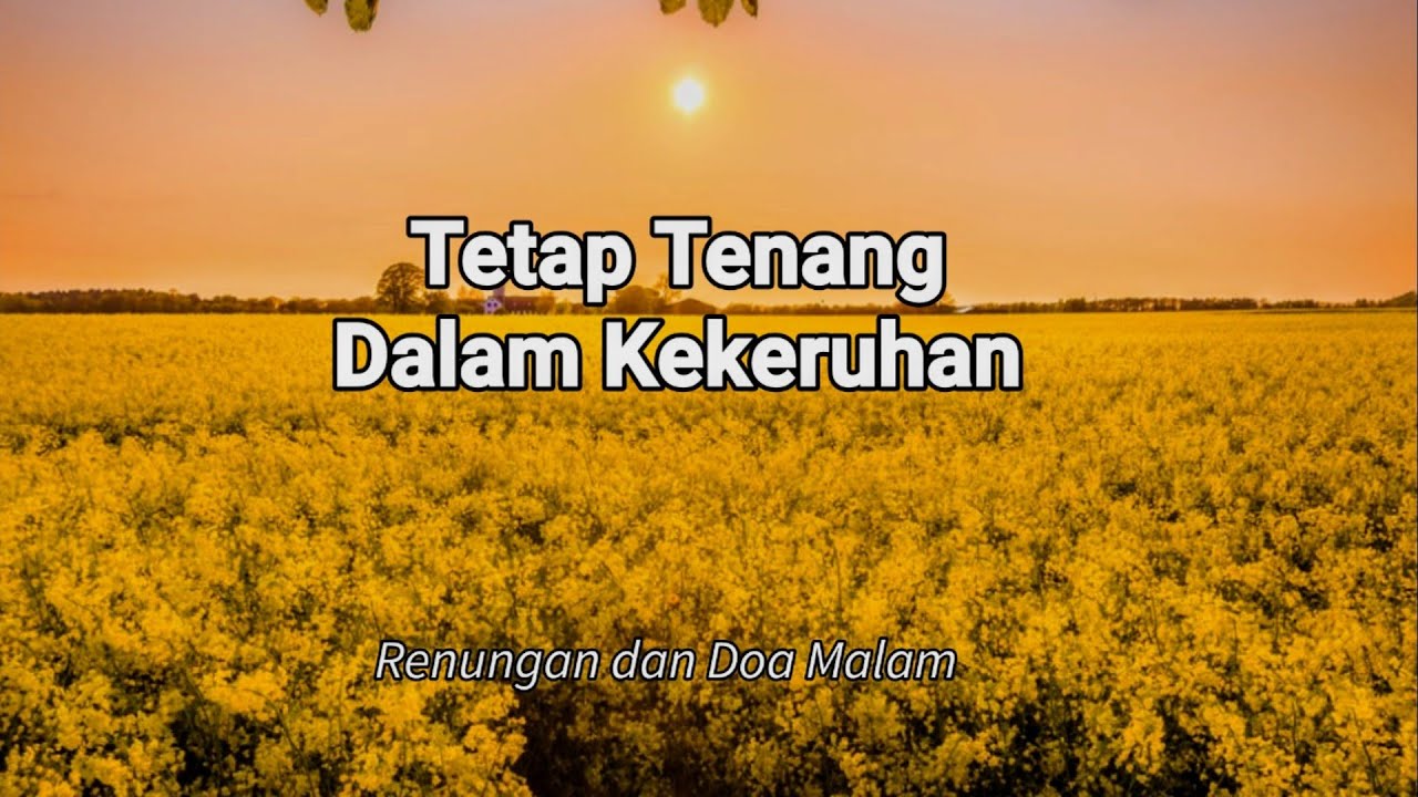 Tetap Tenang Dalam Kekeruhan