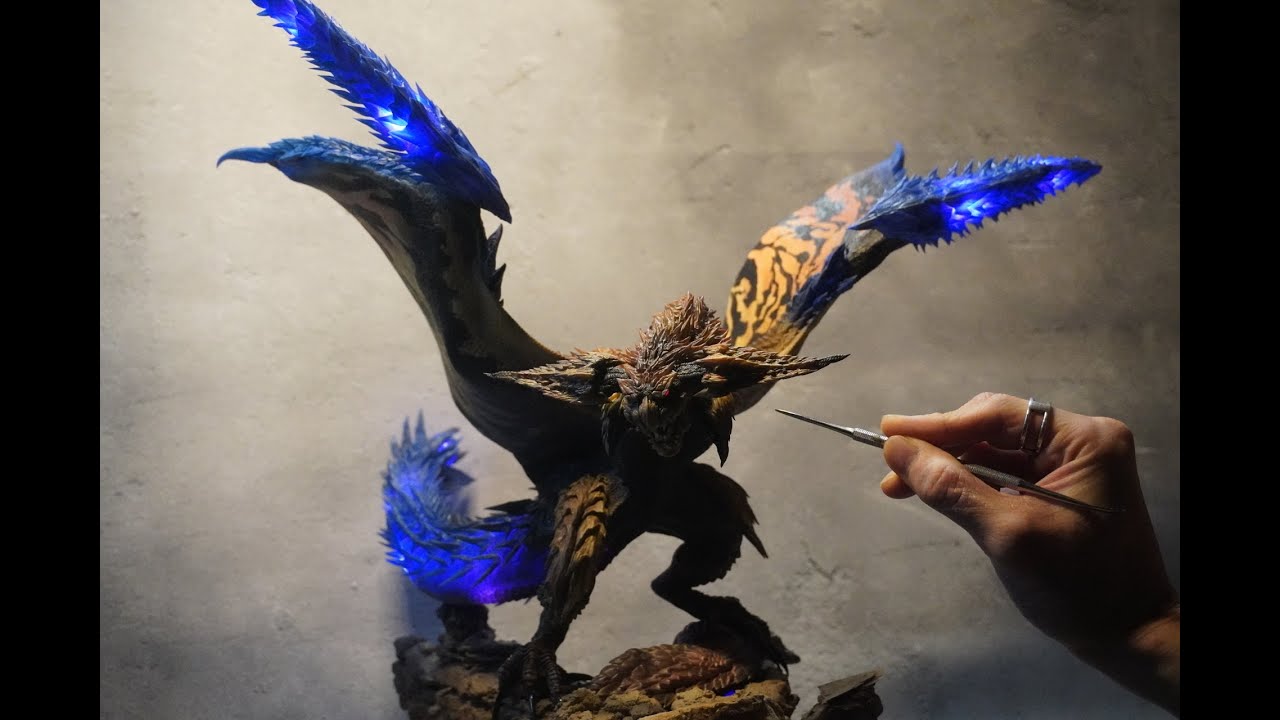 how to make【レ・ダウ/Rey Dau 】を粘土で作る。　〈モンスターハンター・ワイルズ〉〈sculpture〉