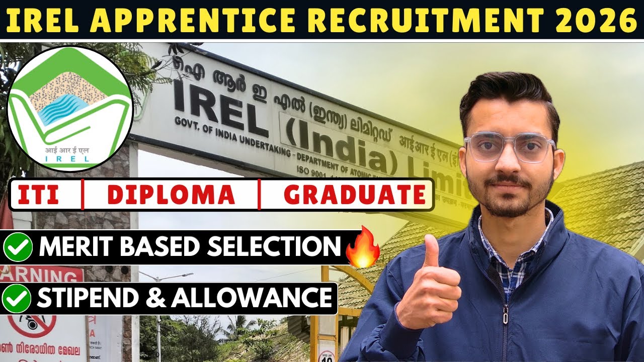 Indian Rare Earths Limited (IREL) Recruitment 2026 | Diploma Jobs | IREL Apprentice Vacancy 2026