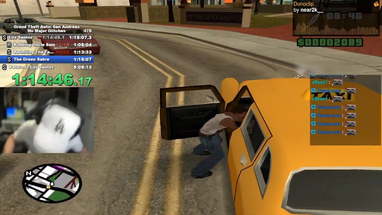 Bananirou hace speedrun de GTA SA y pierde por COSCU