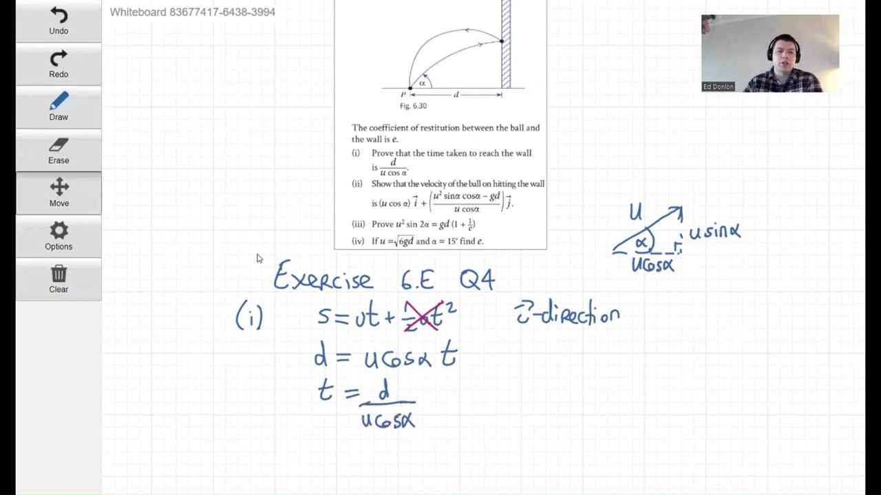 Leaving Certificate Applied Maths: Impacts & Collisions Rebound Question