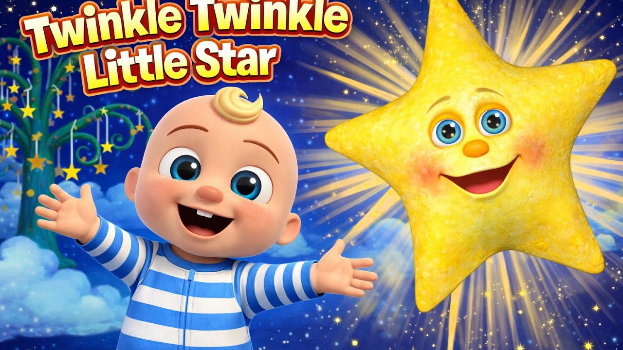 📌 Twinkle Twinkle Little Star 🌟🎵 | Cute Babies Bedtime Lullaby ✨ | Baby Bubbles