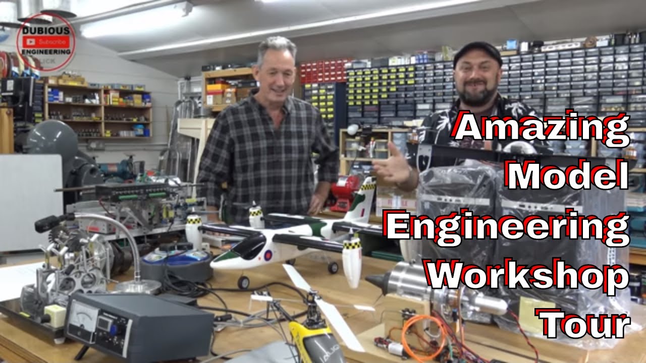 DuB-EnG: Jet Engine maker workshop, Tri-copter model engineering, VTOL quadcopter aeroplane azipod