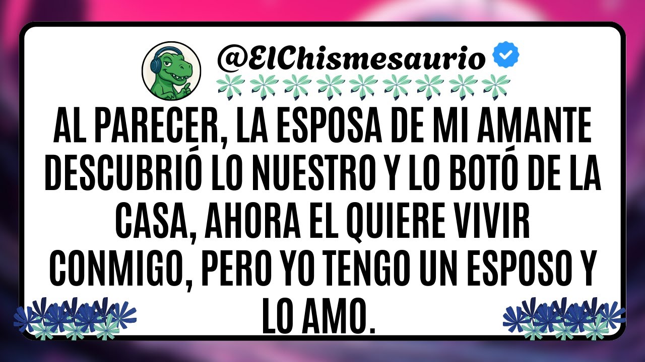 Al parecer, la esposa de mi amante descubrió lo nuestro y lo botó de la casa, ahora el quiere