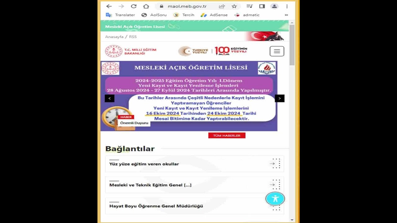 Mesleki Açık Öğretim Lisesi: Alanları, dersleri, mezuniyet şartları, kayıt yerleri, yüz yüze eğitim