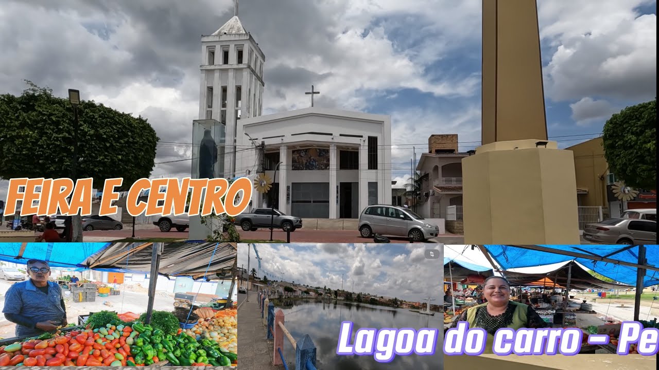 CENTRO E FEIRA DA CIDADE DE LAGOA DO CARRO TERRA DO TAPETE E DO MUSEU DA CACHAÇA EM PERNAMBUCO