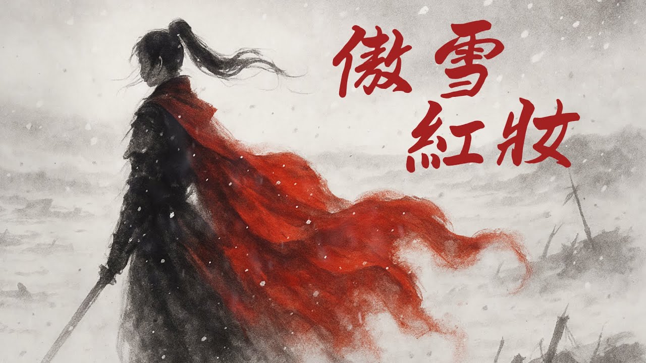 《傲雪紅妝》｜中文動態歌詞 Lyric Video ✨｜AI原創音樂｜音域迴響