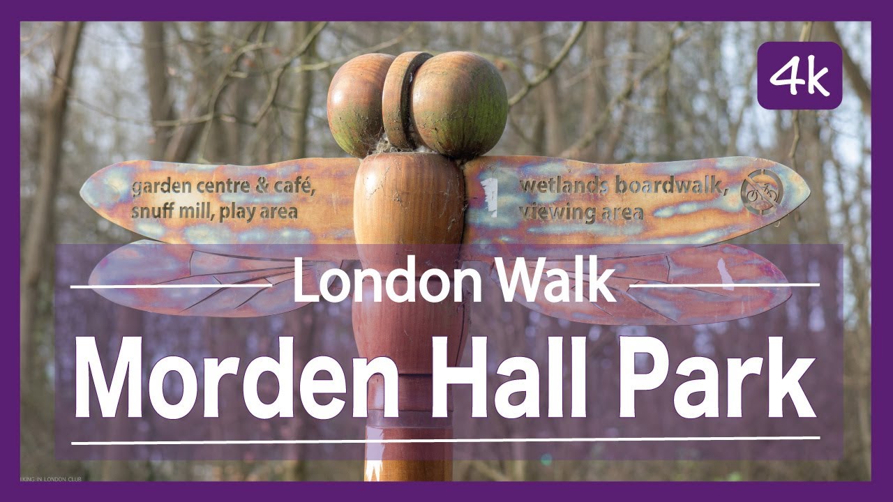 Morden Hall Park (NT) and Abbey Mills Hiking | 4k | Day Hike Monday | 🇬🇧 Hiking UK | England