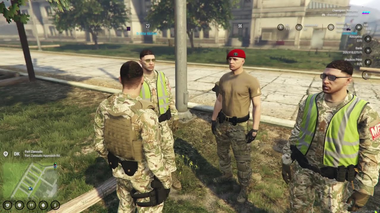 Champion Roleplay Honvédség Ügyek intézés és honvéd képzés.
