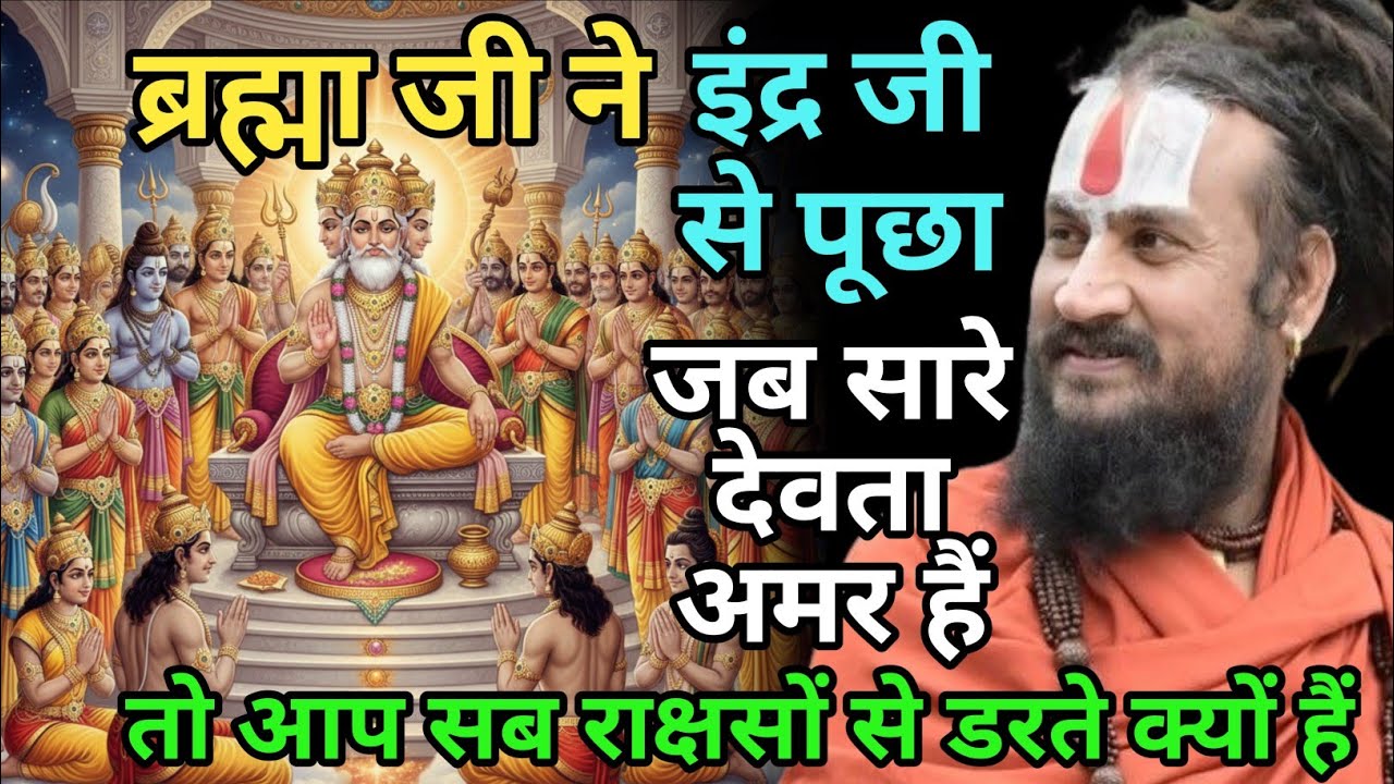 ब्रह्मा जी ने पूछा कि जब सभी देवता अमर हैं तो आप लोग राक्षसों से क्यों डरते हो | vipin bihari das ji