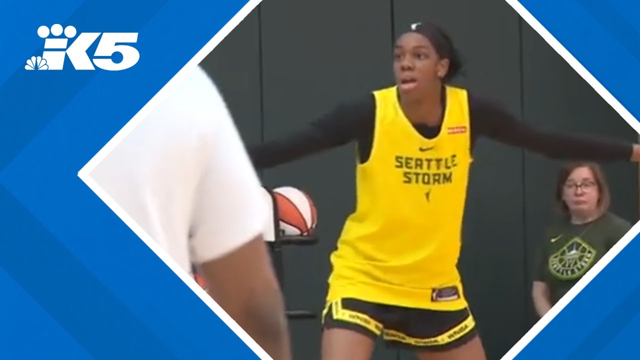 Seattle Storm's second-overall pick Dominique Malonga makes debut on practice court
