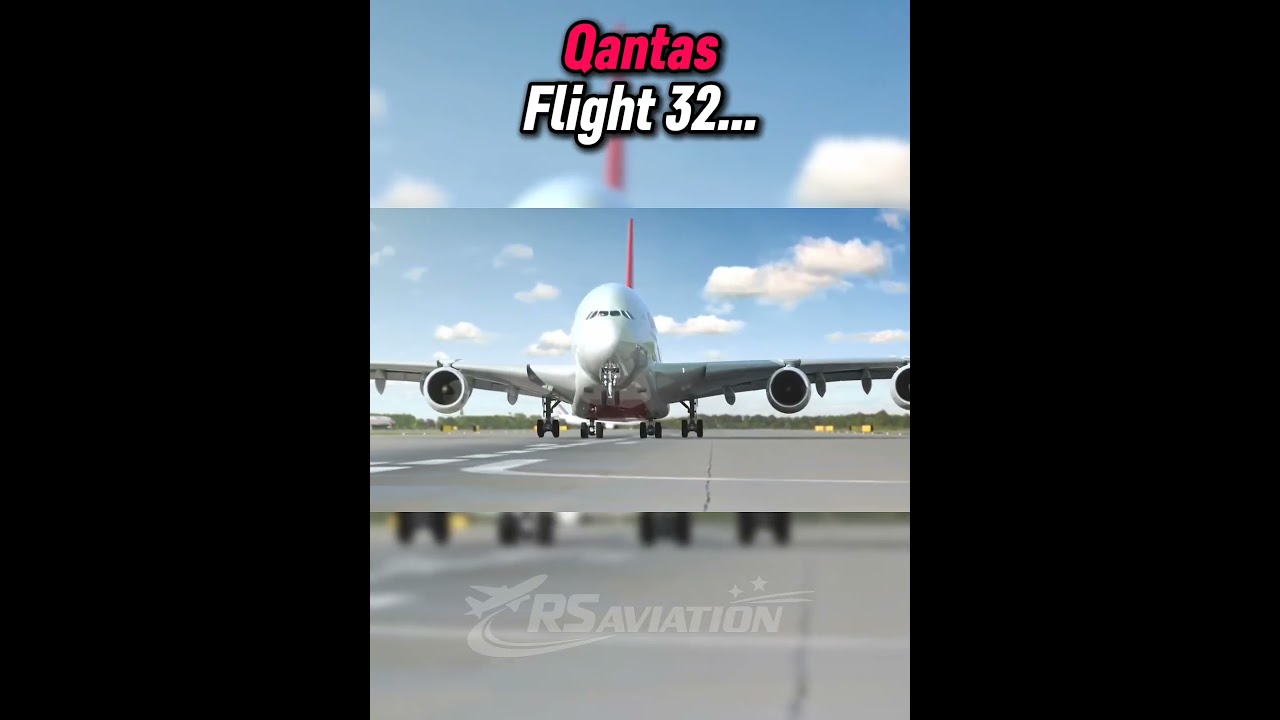Mid-Air Explosion on a Airbus A380 Qantas Airlines! 🤯 #shorts #aviation #edit