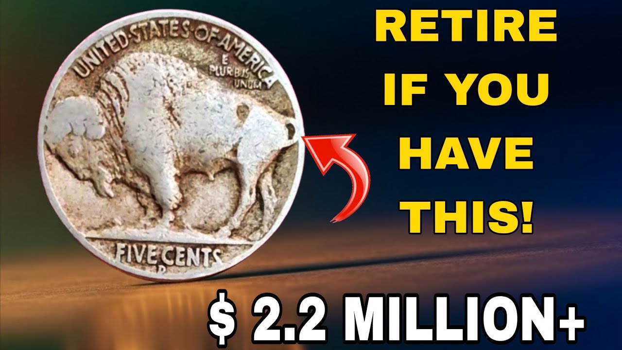 Top 5 Ultra Rare & Most Valuable Buffalo Nickels worth Big Money 💰 in today!