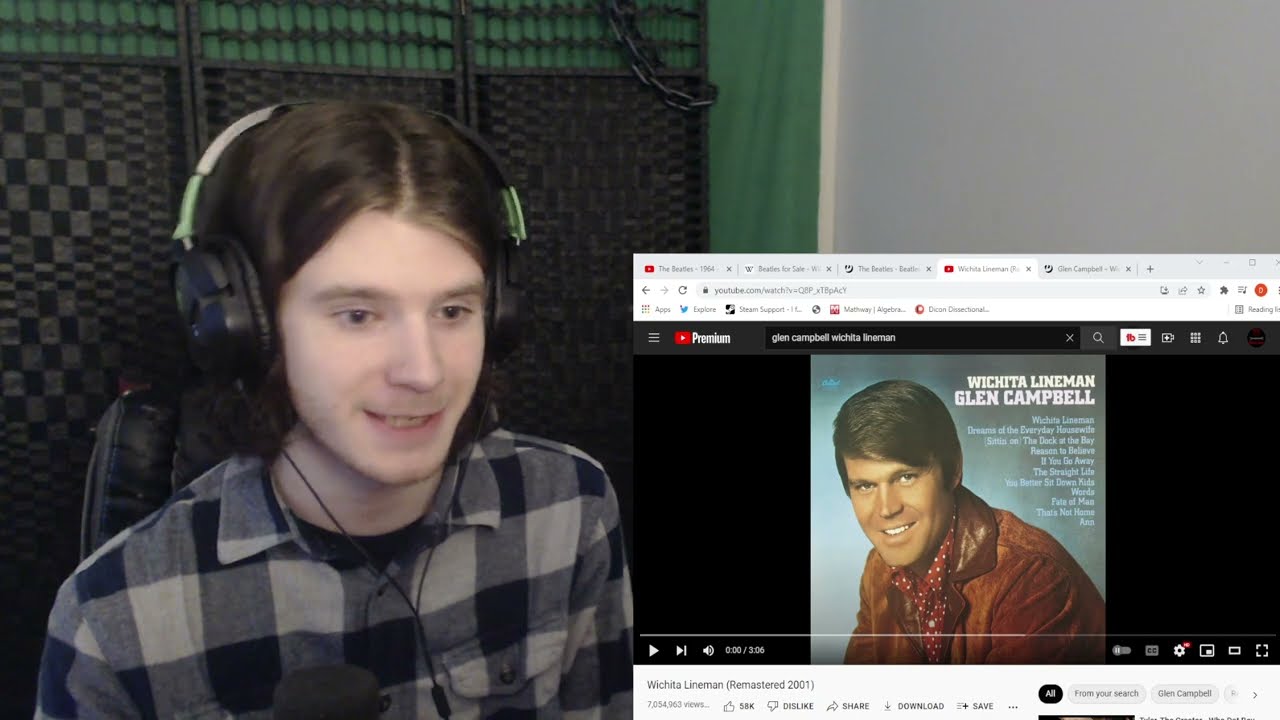 First listen to Glen Campbell - Wichita Lineman (REACTION)