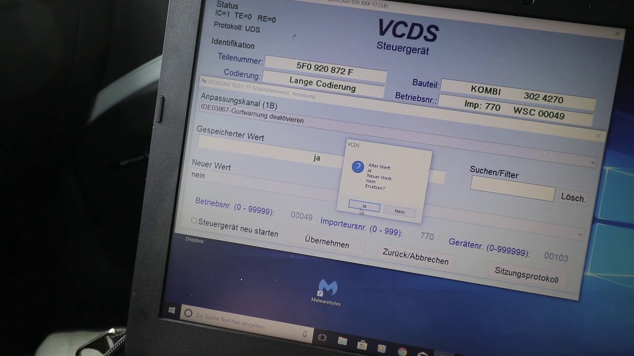 Seat Leon 5F Cupra 280 - VCDS/VCP Kombiinstrument codieren