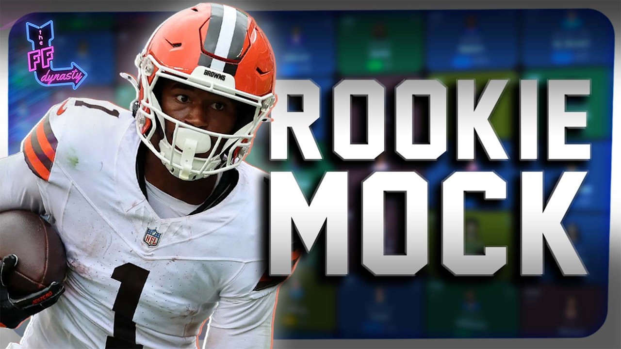 Final 2026 ROOKIE Mock Draft - Preseason Risers + Fallers - Dynasty Fantasy Football