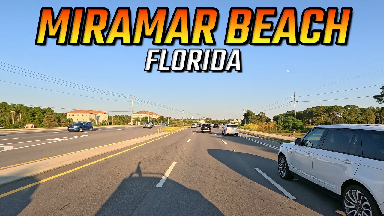 Driving Through Miramar Beach Florida
