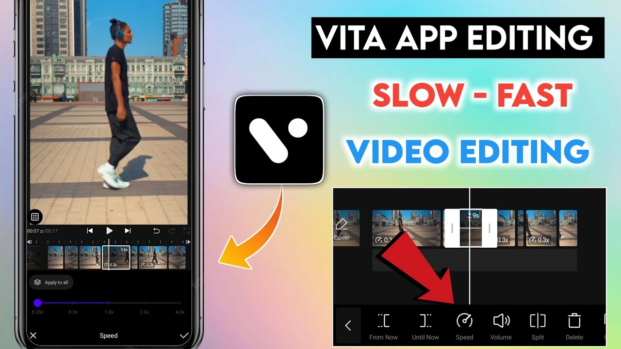 Vita app editing telugu | Slow fast video editing | Vita editor tutorial