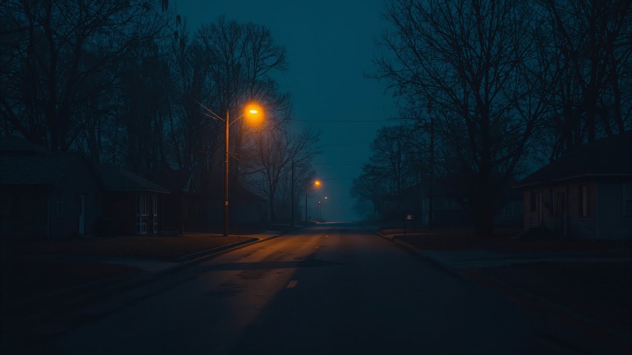 it’s late, the noise fades.