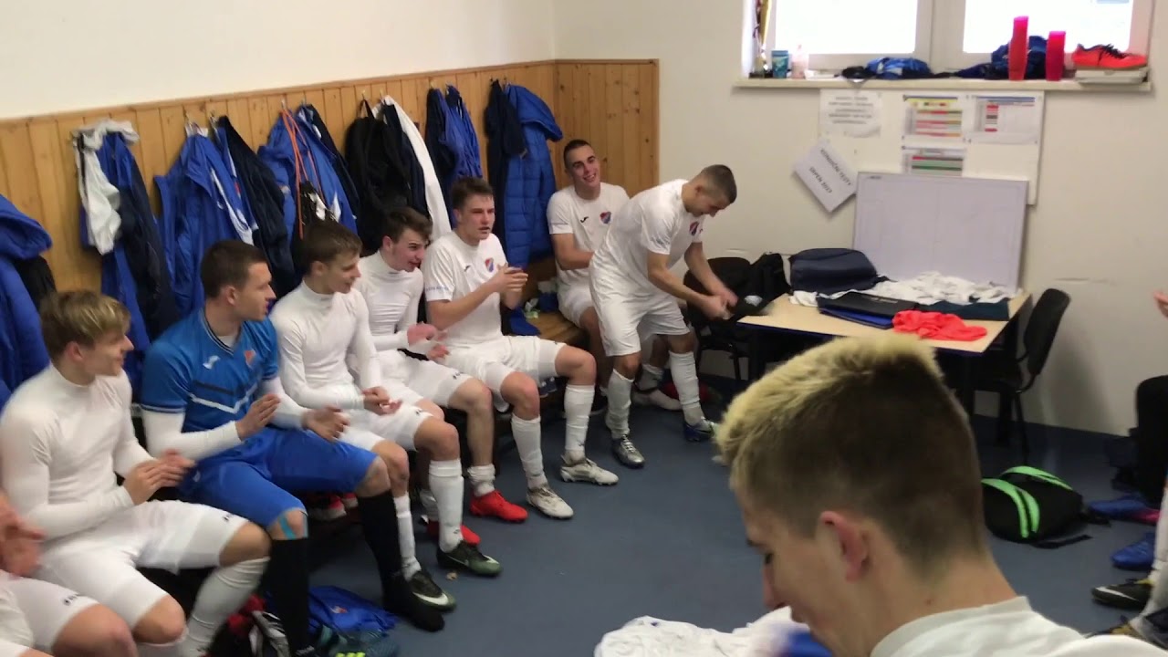 U19 pokřik po vítězném utkání se slováckem