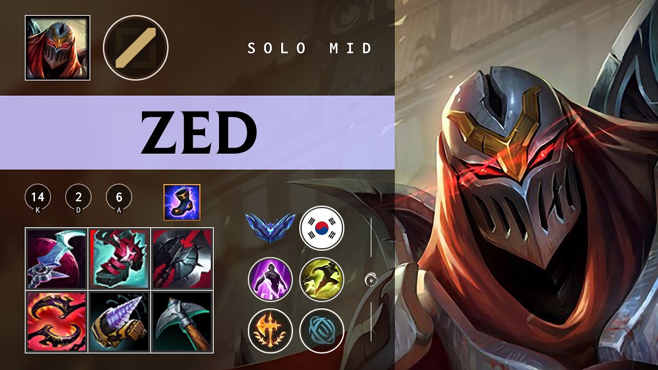 Zed Mid vs Talon - KR Diamond Patch 26.03