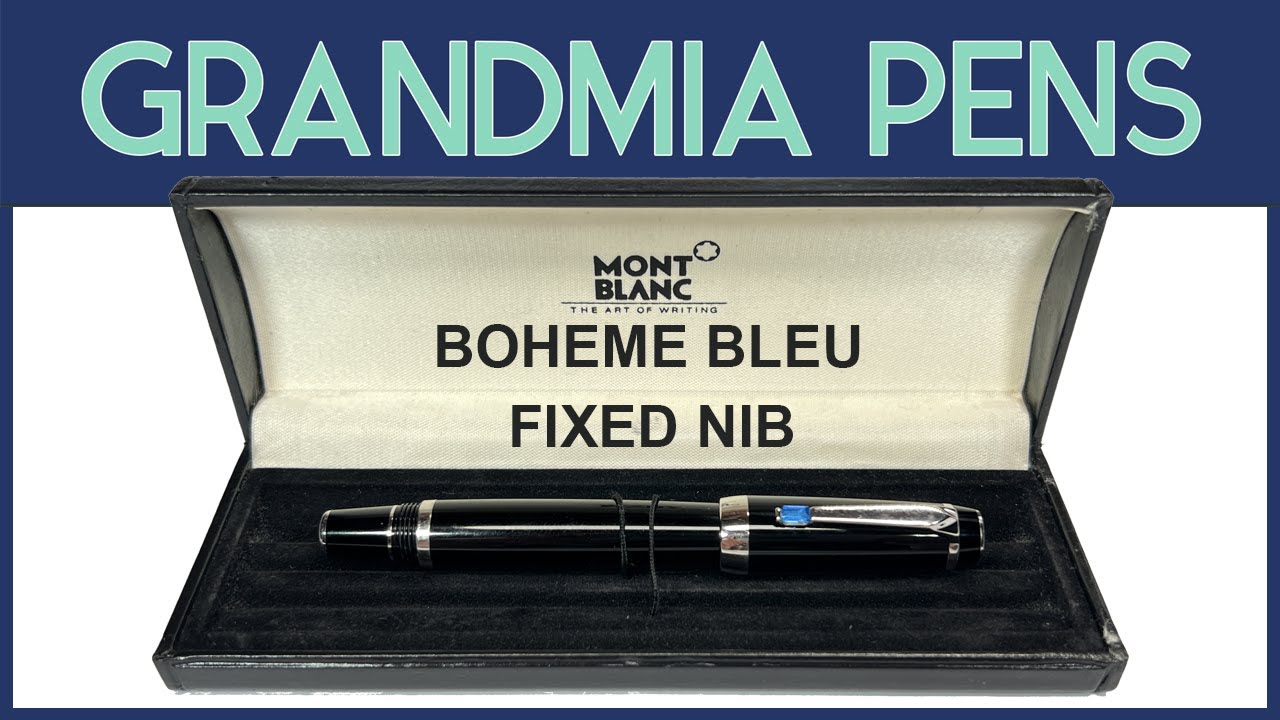 Перьевая ручка MONTBLANC BOHEME BLEU с фиксированным пером