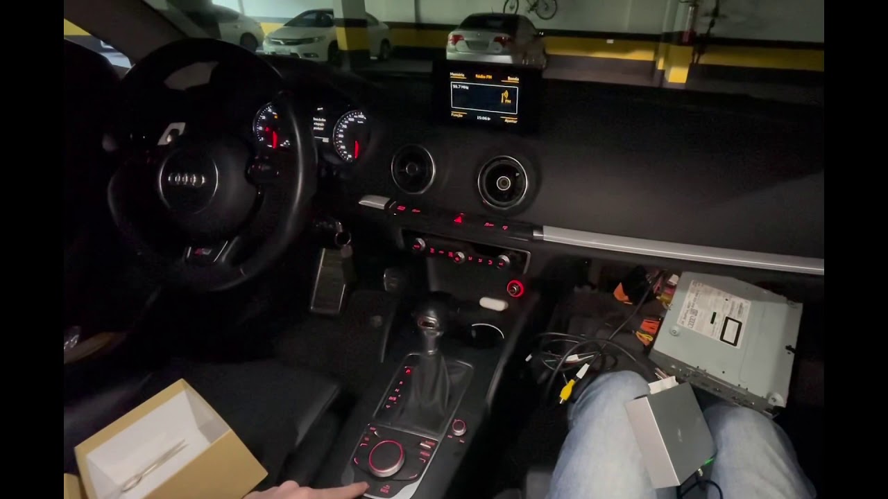 INSTALEI CARPLAY NO AUDI A3 13-19  *plug and play sem corte de fios*