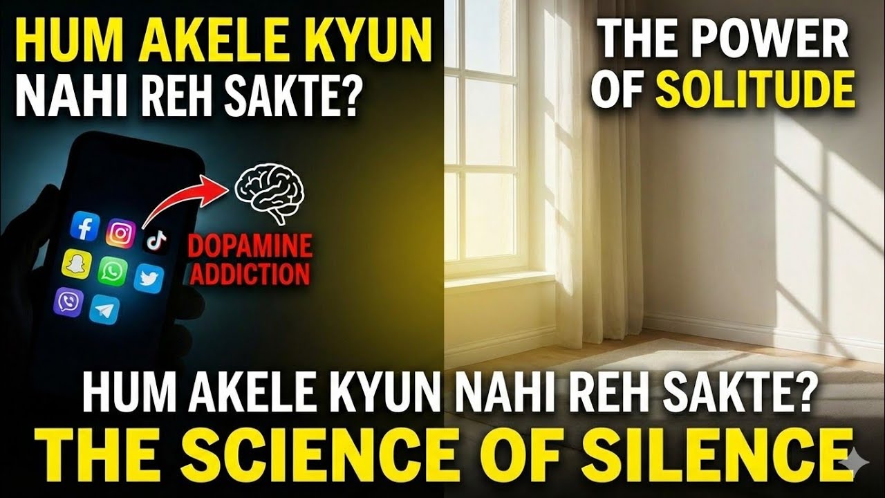 Dopamine Addiction ka Sach || Hum Akele Kyun Nahi Reh Sakte? || The Art of Solitude|| viral