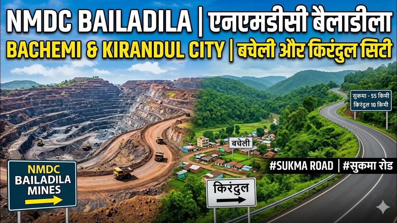 #NMDC #bailadila #bacheli #kirandul #एनएमडीसी #बैलाडीला #बचेली #किरंदुल #सिटी #सुकमा रोड