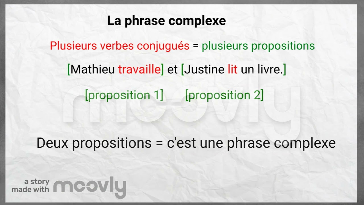 Le&ccedil;on 1 : La phrase simple et la phrase complexe