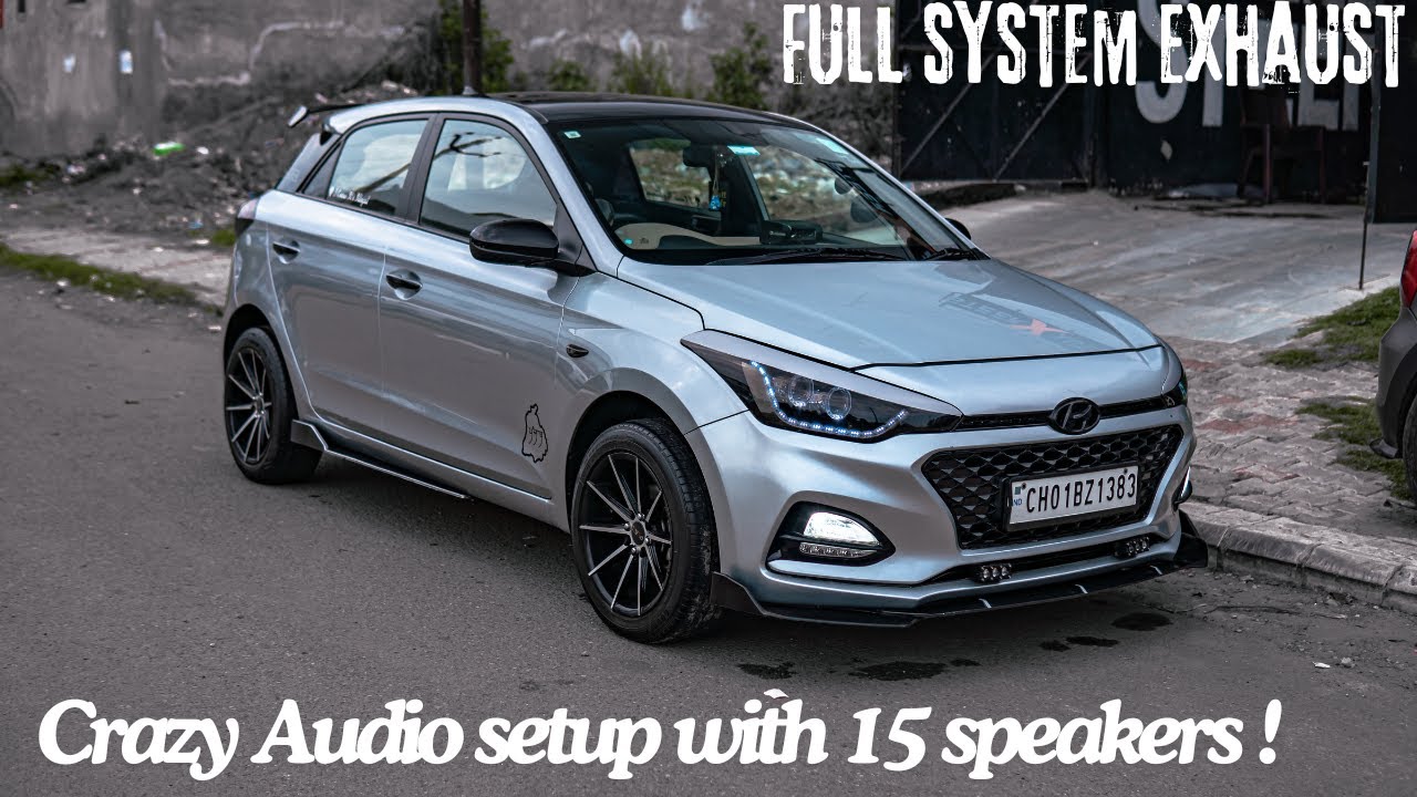 I20 Sportz | illegal😈 | Modification Review | Loud exhaust |WRC Inspired | Dual Projector headlights
